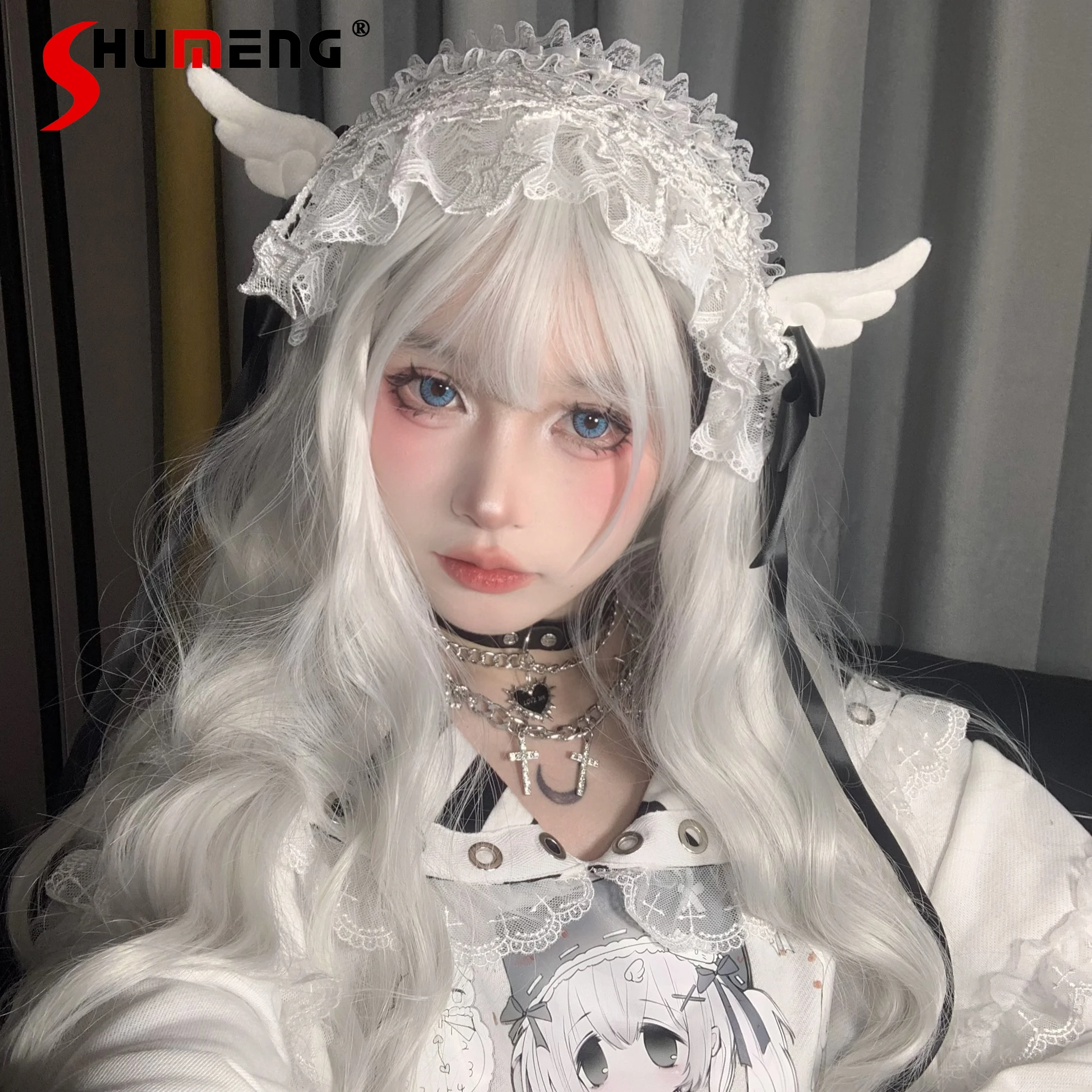 Original Lolita Woman Little Wing Hairband Japanese Style Mine Cute Headwear Subculture Headdress Halloween Wings Hair Band