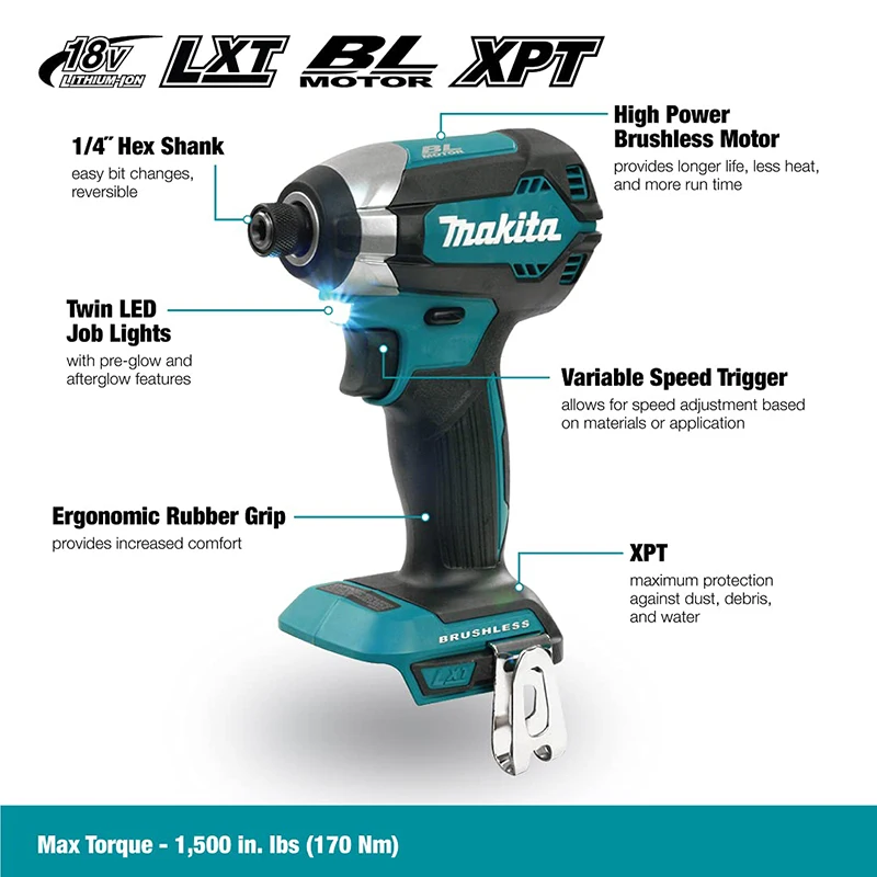 Makita DTD153Z 18V LXT Brushless Impact Driver 1/4\