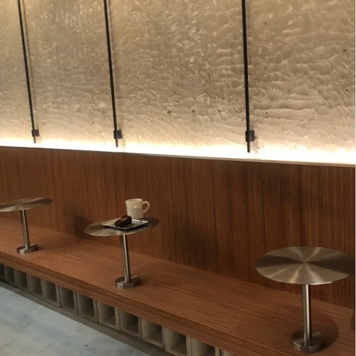 Wall hanging stainless steel small round table Industrial wind Internet celebrity table Coffee shop Milk tea shop Modern solid m