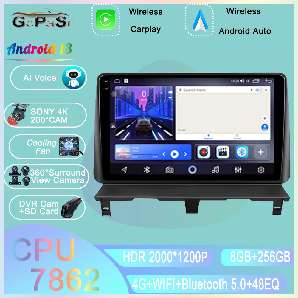 

Автомобильный радиоприемник Carplay для Peugeot Partner 1 2002-2008 Partner Origin 1 2008-2011, GPS, Android, авто, мультимедийный плеер, стерео без 2din