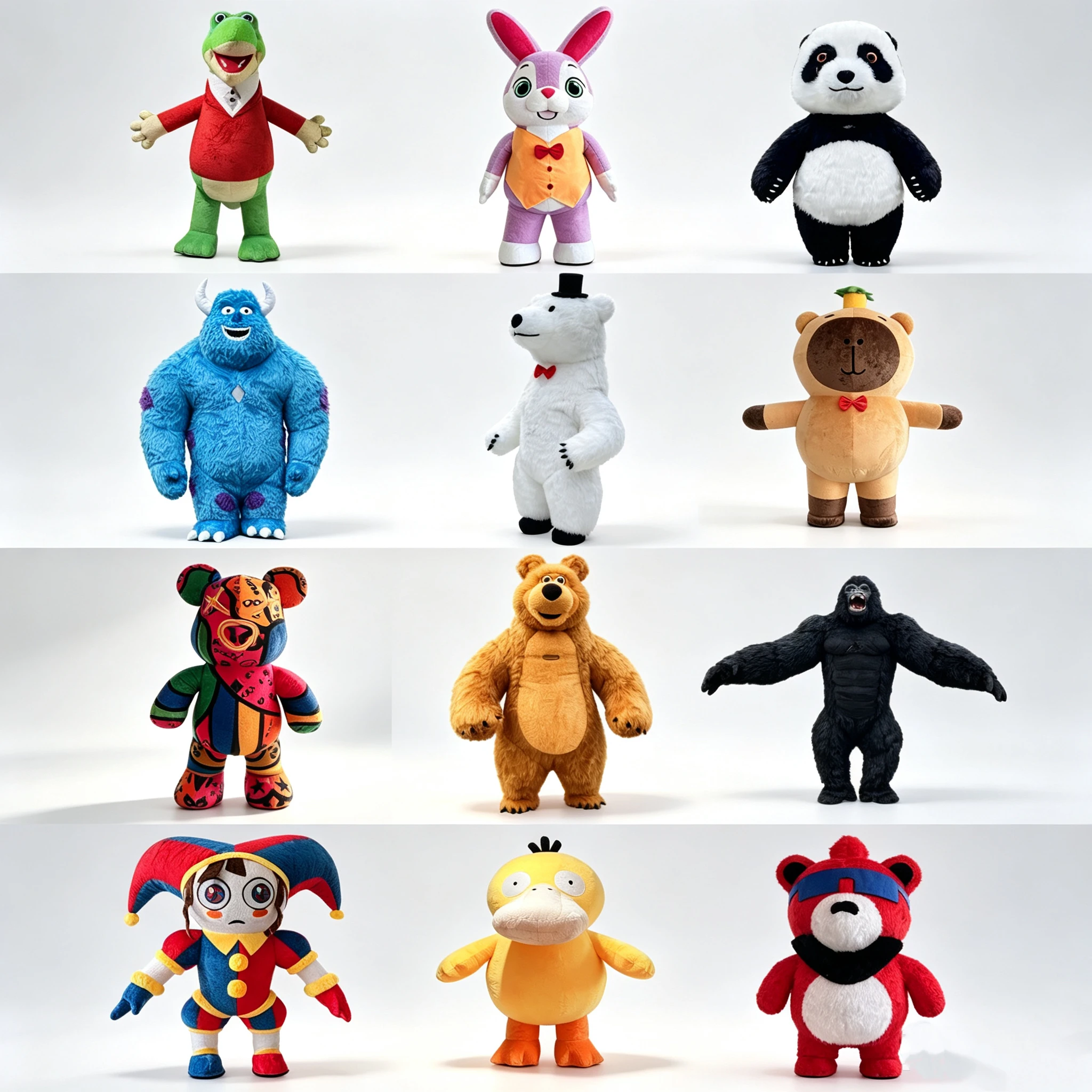 Aufblasbares Maskottchen-Cartoon-Kostüm für Halloween, Weihnachten und Veranstaltungen