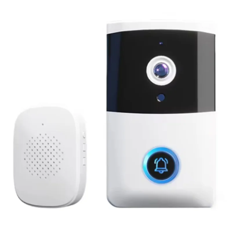 IR Night Vision Wireless Video Doorbell With Two-Way Audio - Smart Home Security Alarm System-Y47A
