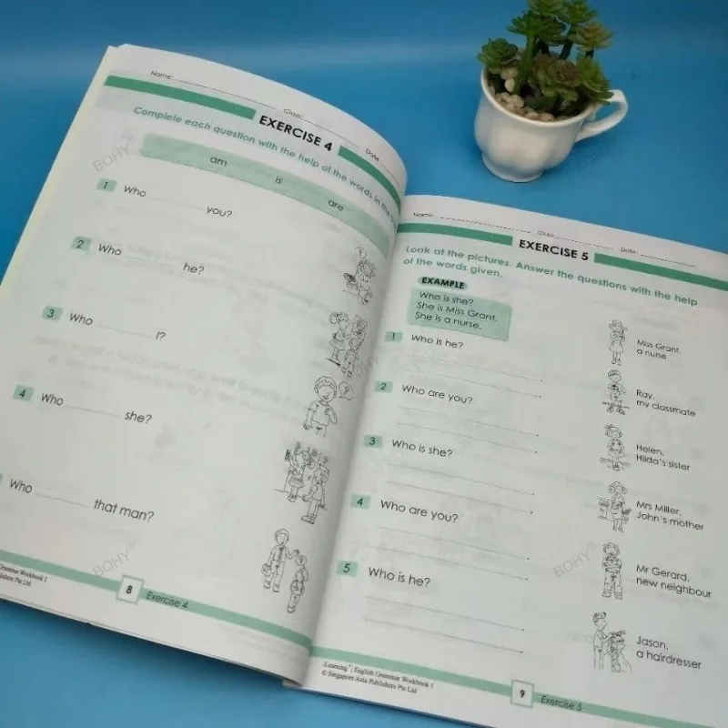 6 كتب/مجموعة قواعد تعلم SAP 1-6 تعليم اللغة الإنجليزية للأطفال دليل تعلم اللوازم المدرسية المنزلية التعليم في سنغافورة