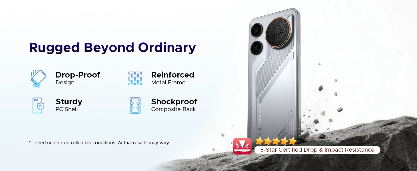 Doogee M30 Smartphone 135Db Speaker Android 16 8000Mah Battery 6.88'' Screen 48Gb Ram (6Gb +42Gb) 256Gb Rom Unisoc T7280 Nfc