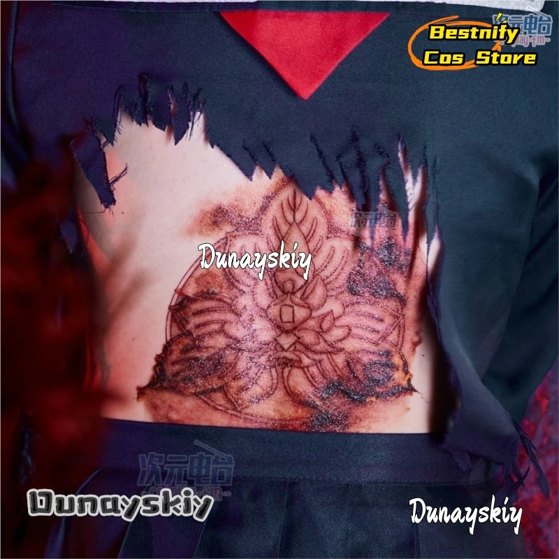 Bestnify Cos @ SilverHillF Ent HillF Makina Cosplay tatuaje trasero pegatina Prop adultos cuerpo brazo tatuaje falso pegatina impermeable ‌ ‌