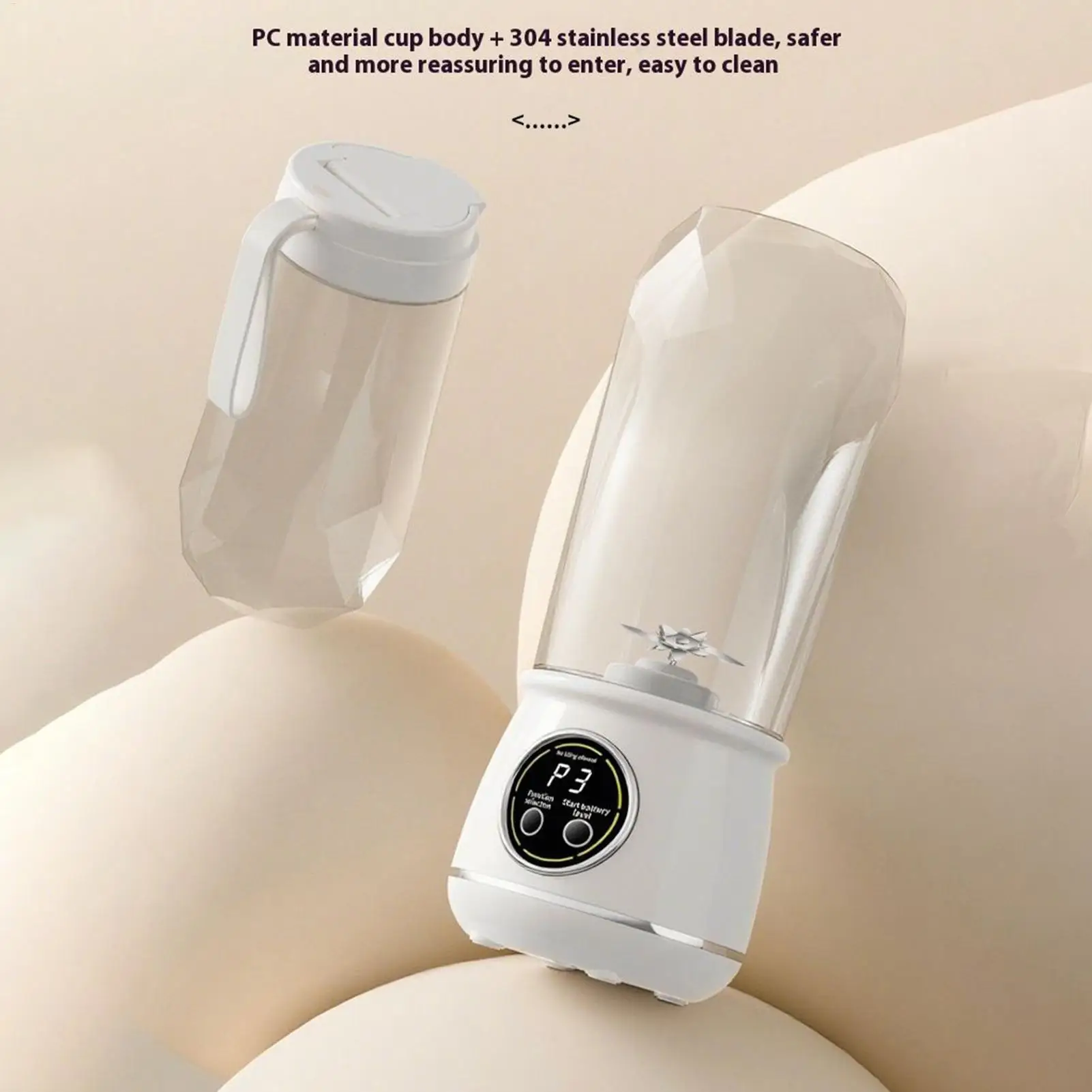 Personal Blender Portable 550ML Personal Portable Cordless Mini Mixer Electric Fruits Blender Travel Cup For Fruits Vegetables