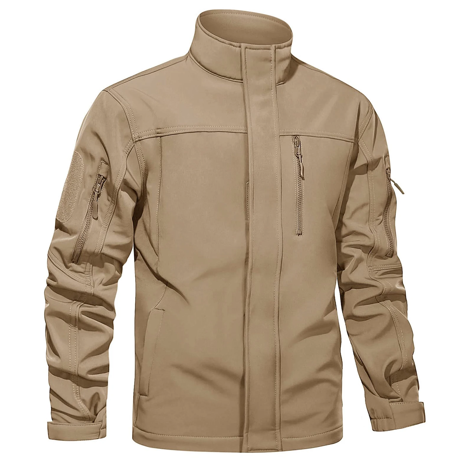 Chaqueta de Trabajo para Hombre KEFITEVD, Chaqueta de Forro Polar para Otoño e Invierno, Impermeable, para Senderismo, Camping y Actividades al Aire Libre, Cortavientos