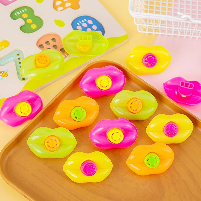 15Pcs Colorful Plastic Lip Whistles Noise Makers Toys for Kids Birthday Party Favors Baby Shower Gift Pinata Fillers Goody Bag