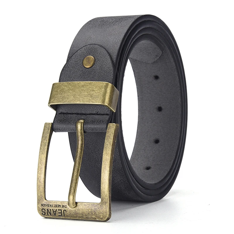 New Men's High-Quality PU Leather Metal Pin Buckle Leisure Business Waistband Fashionable Male Accessory Designer Belt_maomaolike.com
