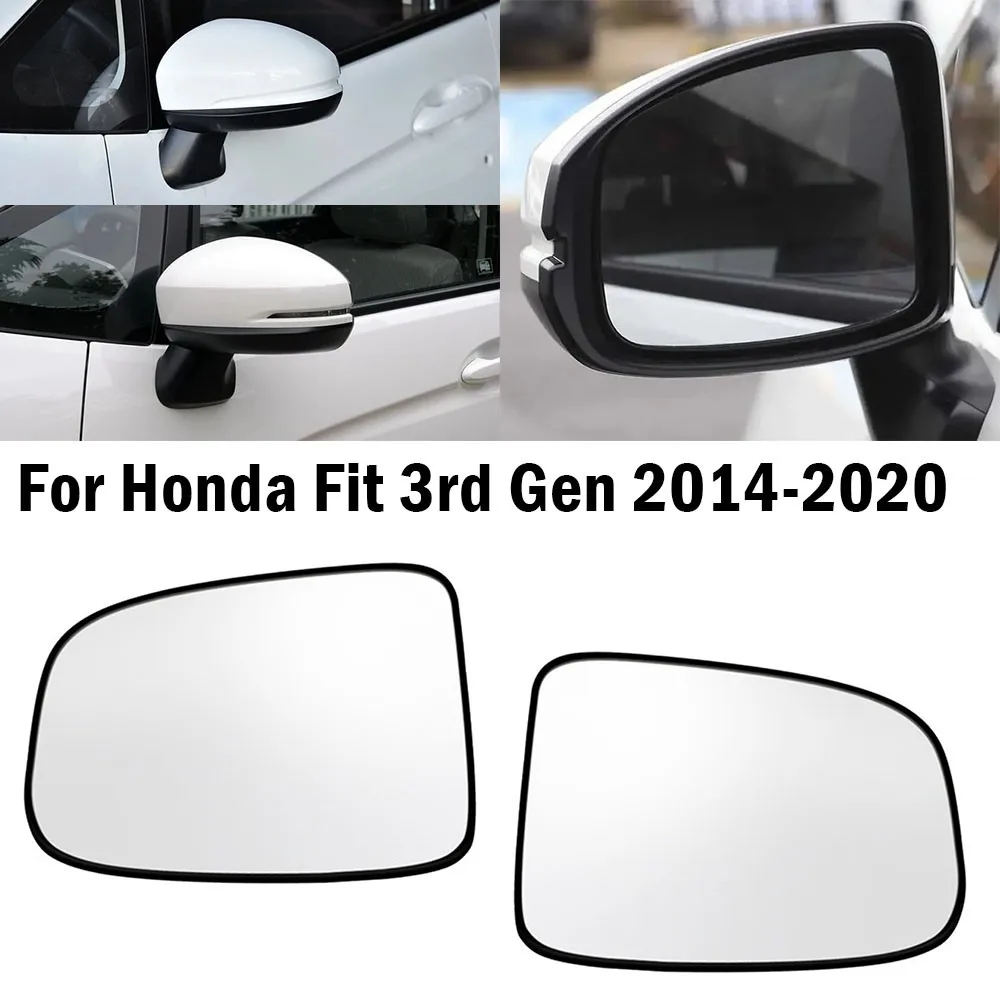 

For Honda Jazz City Fit 2014-2020 1x Left Right Side Rear View Lens Split Mirror Door Glass Rearview Accessories Replacement