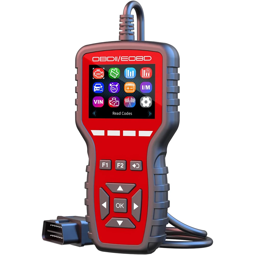 OBDII HUD Diagnose-Tool: Fehlercode-Lesegerät für OBD2-Fahrzeuge, Motorfehlercode-Auslese und -Löschung, Mehrsprachiger Leistungstest-Scanner