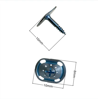 GBR Dental Tent Screws Kit Wide Head Support Space Big Tenting Screw Guide Regeneration Membrane Blue Driver for Bone Grafting