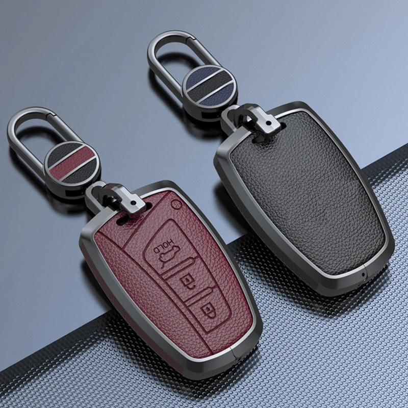 Zinc Alloy Car Key Case Cover For Hyundai Grand Santa Fe 3 DM Ix45 Ix35 Genesis DH Grandeur Azera HG Equus 2013-2016 Accessories