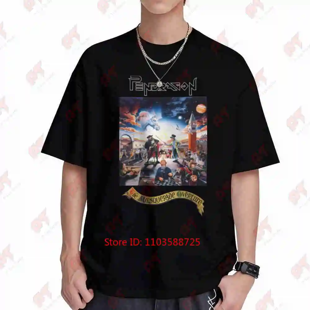 Pendragon The Masquerade Overture Remake Short Sleeve Tee 100% Cotton T-Shirt