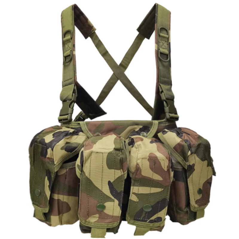 Multifunctional Vest CAMO Lightweight Tactical Vest Adjustable Training Suit Camping Camouflage Clothing With AK Apron