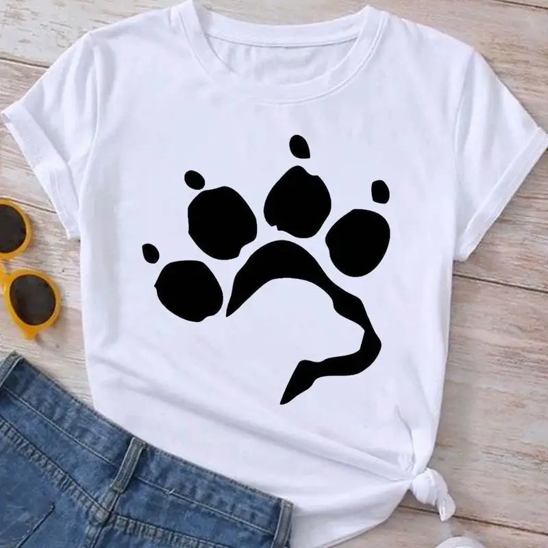 Short Sleeve Fashion Clothes Graphic T Shirt Summer Tee Ladies Panda Sweet 90s Cute Cartoon Clothing Women T-shirt Female Top