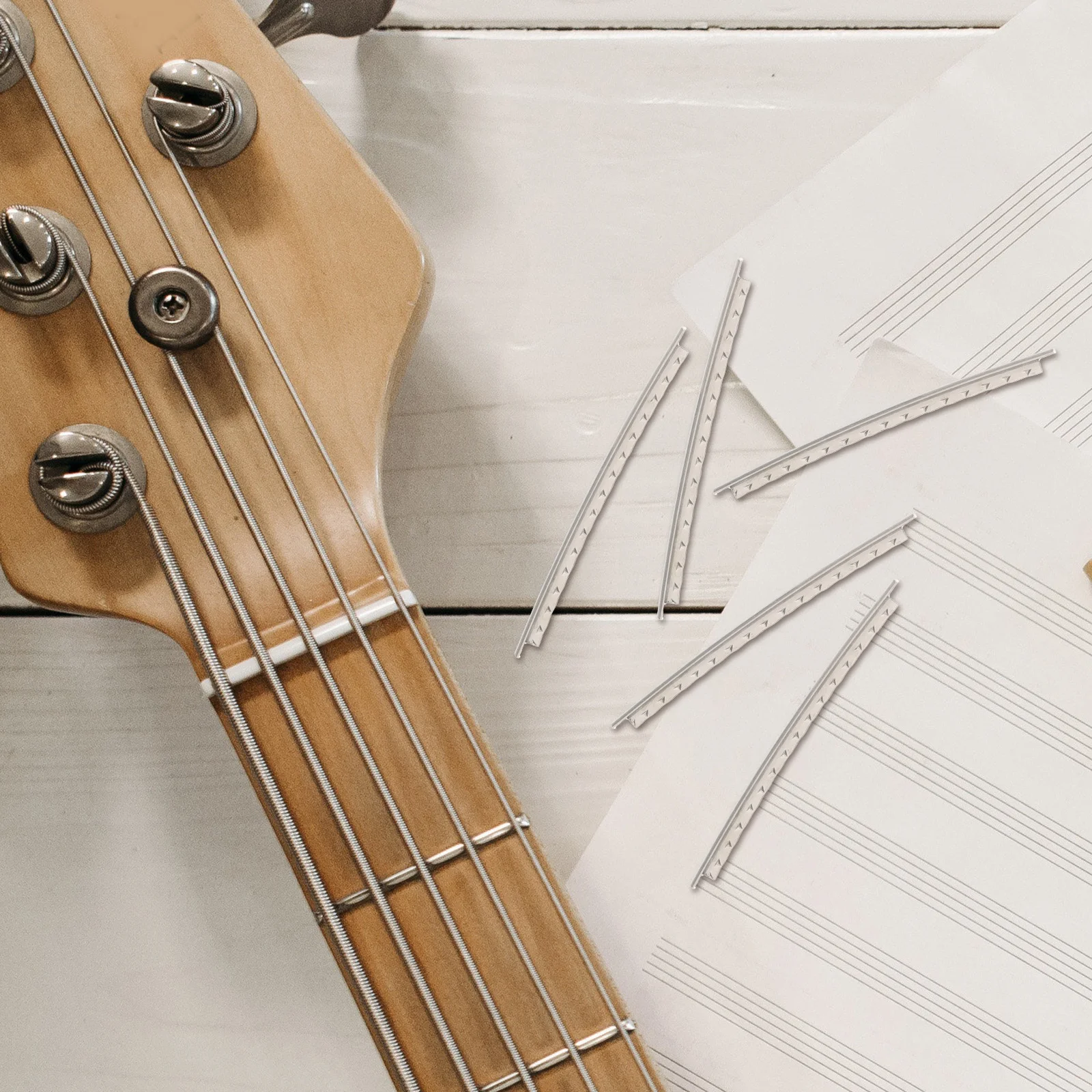 

40pcs White Copper Frets Durable Reliable Replacement Fret Wire Set For Electric Guitar Fretboard Accessories Guitar Supplies