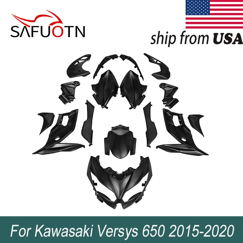 

Motorcycle Fairings Injection Mold Painted Bodywork Kits Accessories For Kawasaki Versys 650 2015-2020 2016 2017 2018 2019