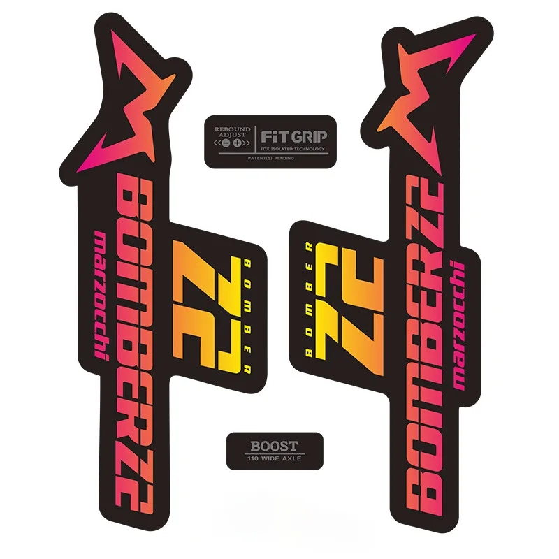 Hot Sale  Decals Print Bicycle stickers Marzocchi-BOMBER Z2 mountain bike fork stickers