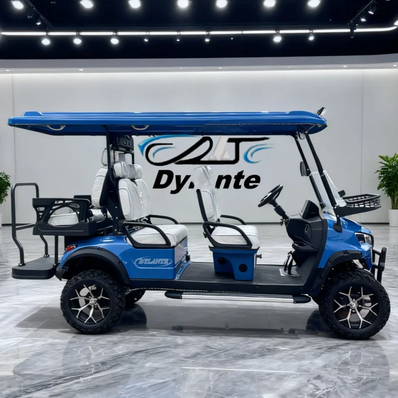 China's Best Selling Off-Road Street Legal 48V 60V 150Ah 120Ah Battery Cart Hunting Buggy 6 Seater Electric Golf Cart