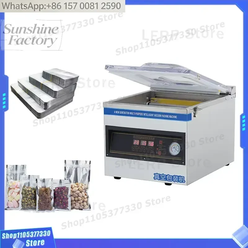 CE Industrial/Household Chamber Vacuum Sealer Machine Food Rice Meat Vacuum Packaging Machine
