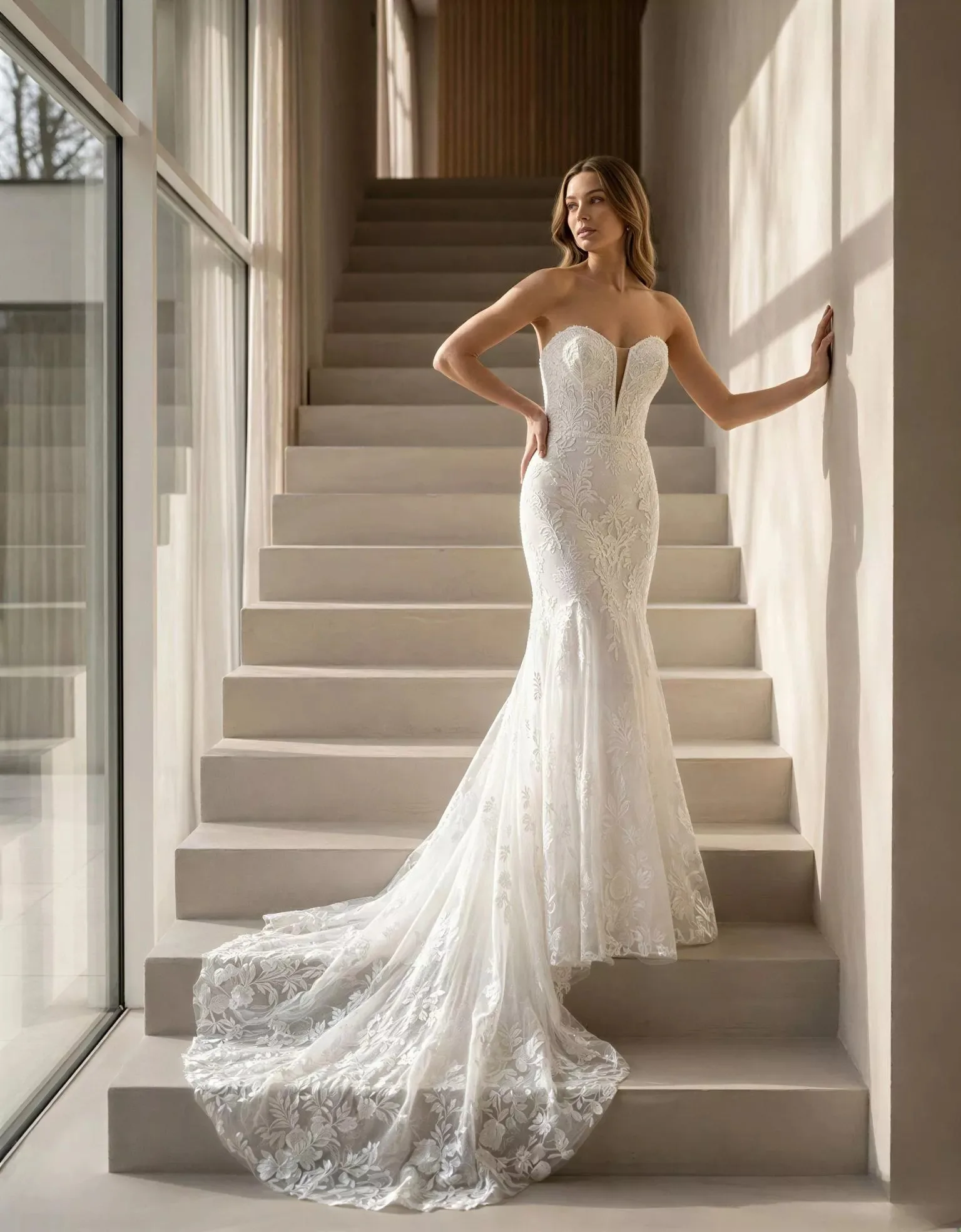 2026 Custom Mermaid Wedding Dress Lace Appliques Off Shoulder Sweetheart Neckline Elegant Bridal Gown Vestidos de Novia
