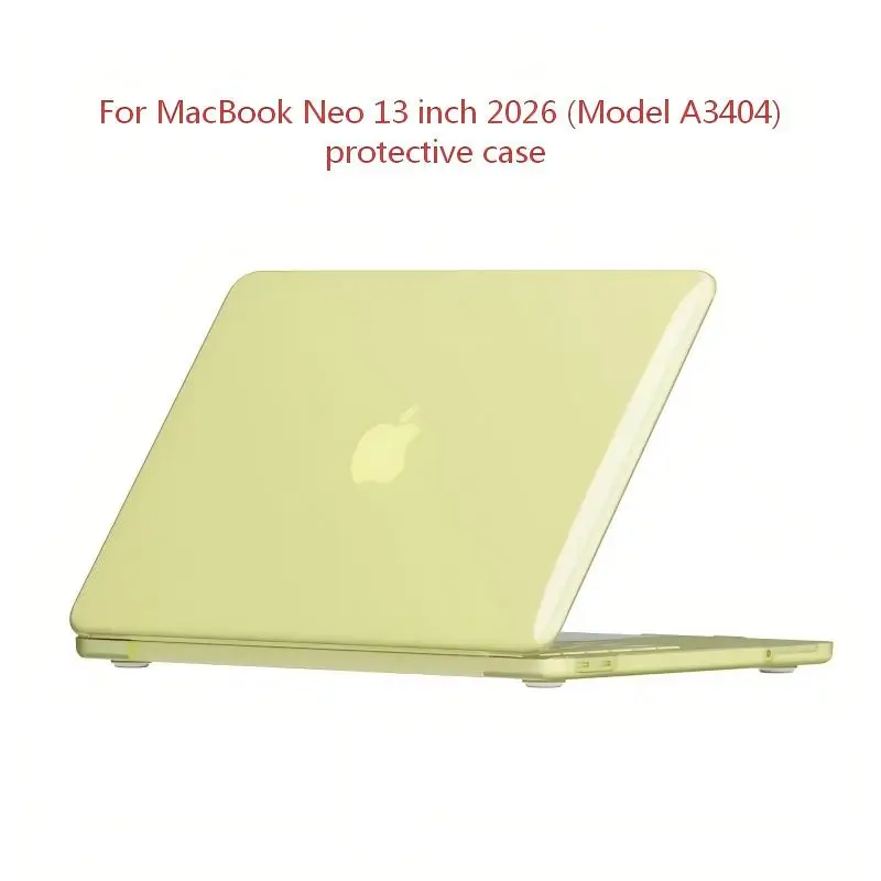 Funda para Laptop 2026 para Macbook Neo de 13 Pulgadas, Modelo A3404, Carcasa con Chip A18, Colores Transparentes Cítricos, Funda Transparente de Cristal Índigo