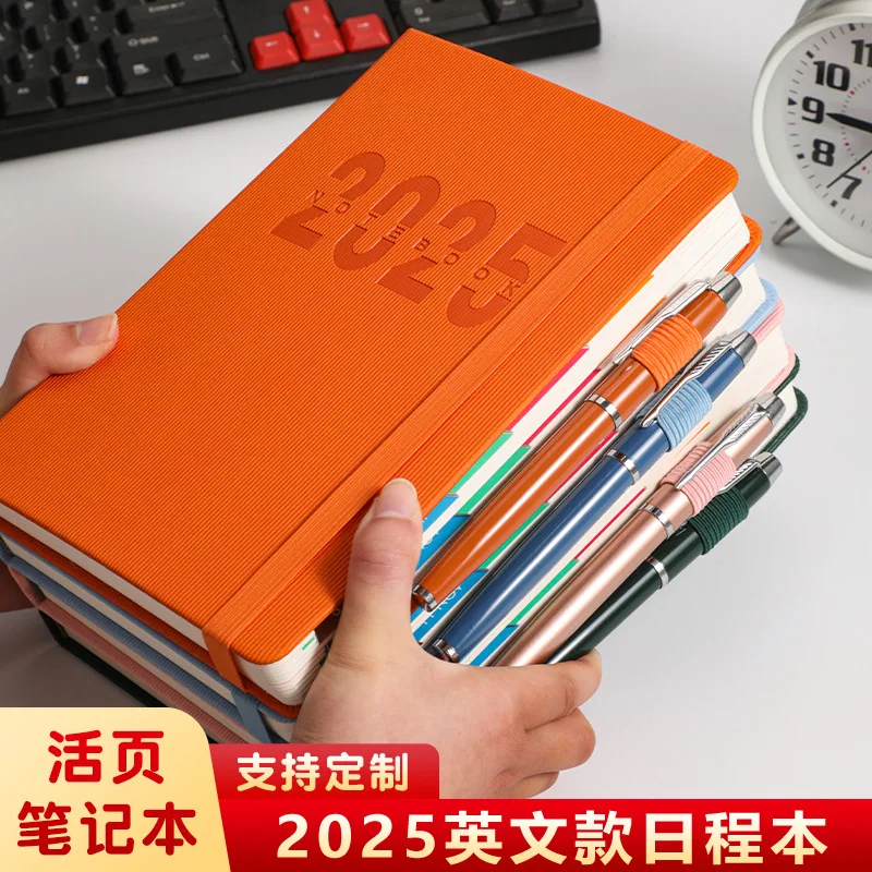 

New 2025 calendar book 365 days daily plan book one page a day diary notepad time management agenda profesional note book