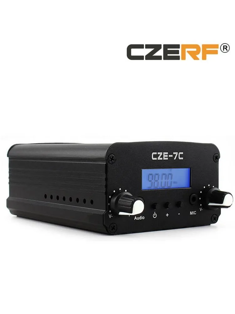 7W nadajnik FM CZE-7C 76 ~ 108Mhz 1w/7w domowy nadajnik FM radio CZERF tylko maszyna