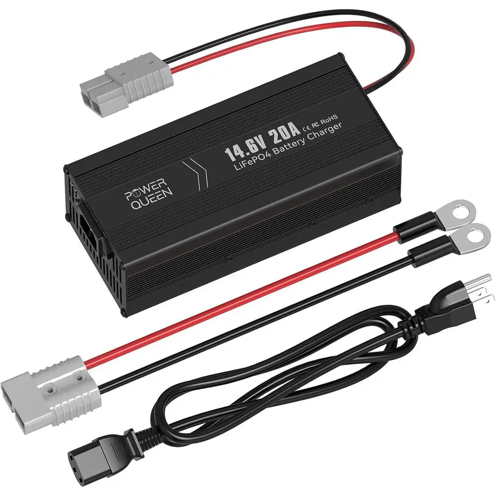 

Зарядное устройство LiFePO4 14,6 В, 20 А, 2-ступенчатое автоматическое интеллектуальное зарядное устройство и обслуживание, зарядное устройство для литиевых батарей LiFePO4, S