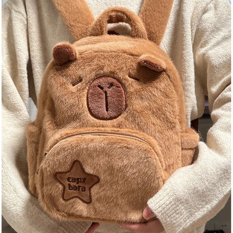 Sacs à poupées en peluche pour femmes, Mini sacs à pour adolescents Capybara pour le quotidien