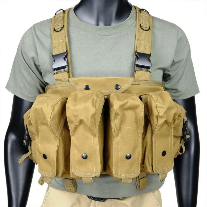 Hunting Multicam Tactical AK Vest Airsoft Ammo Chest Rig Magazine Combat Outdoor CS Vest Molle Shooting Accessories