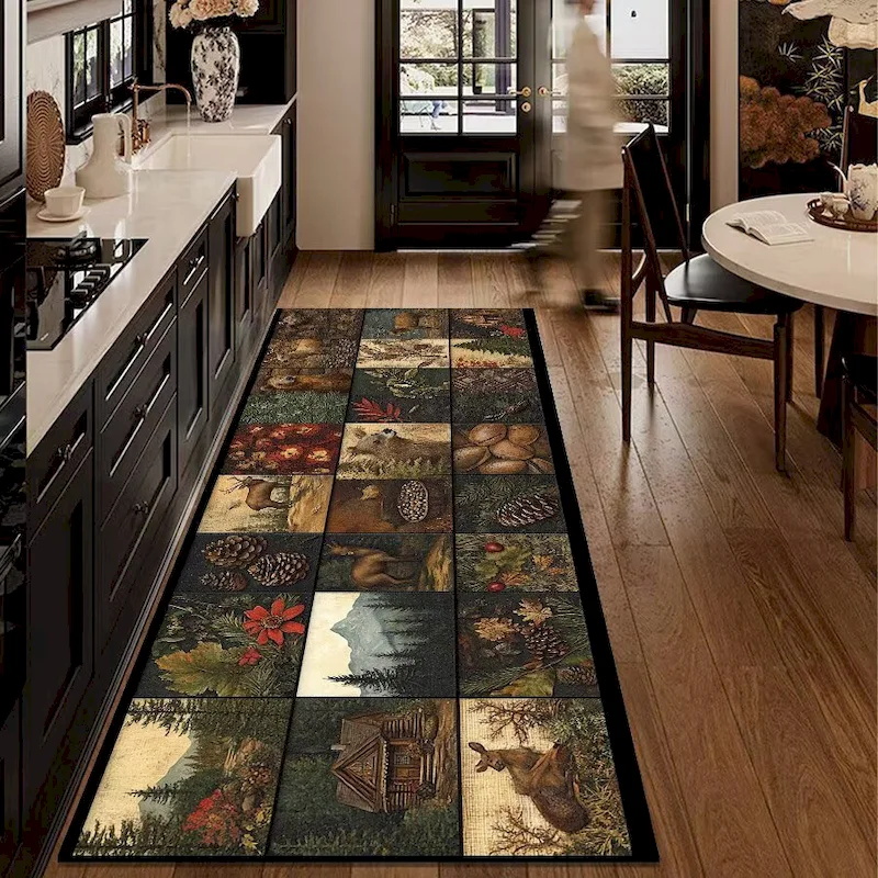VIKAMA レトロファームハウスキッチンカーペット 滑り止 - Home Bathroom Floor Tiles のレビューと価格