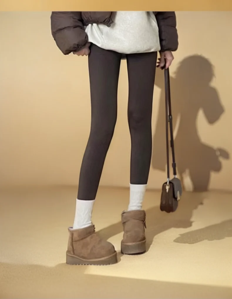 امرأة طماق ضيقة تمتد Pantalones الربيع لامعة سوداء السيدات حجم كبير بسيط يوميا مضلع متجمد غسل المياه جيوب الجانب