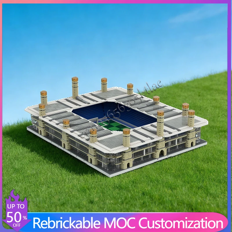 

Конструктор MOC «Городская инженерная станция» (6814 деталей), концептуальный дизайн стадиона «Бирмингем Сити», модульный, для самостоятельной сборки, подарок для мальчиков