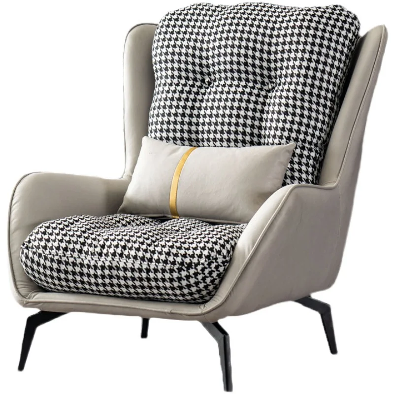 

Single sofa, modern light luxury small living room, apartment bedroom balcony Internet celebrity lazy leisure, tiger chair