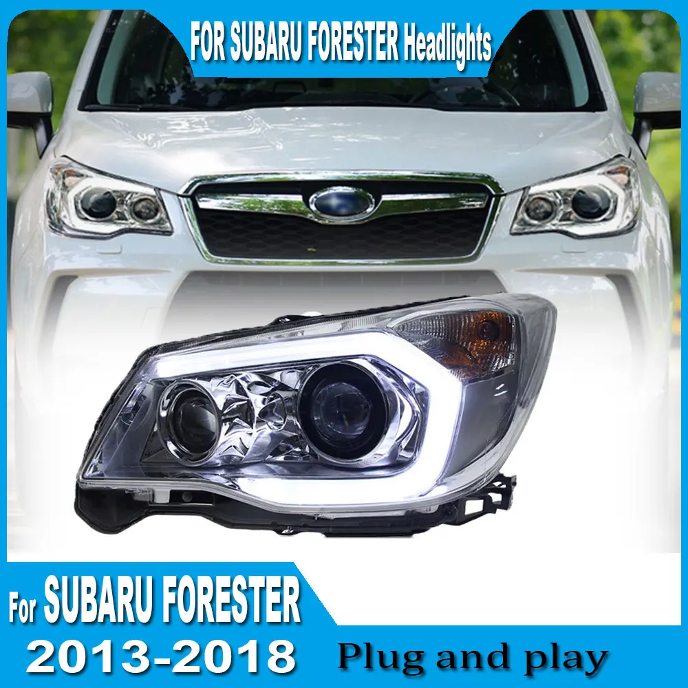 Car Headlight For Subaru Forester Head Lamp 2013 2014 2015 2016 2017 2018 Upgrade Dynamic Turn Signal LED headlights Assembly
