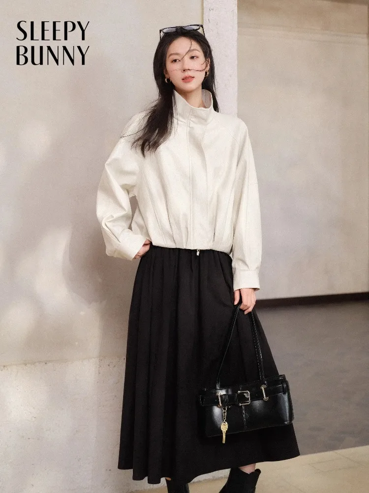 

Женская винтажная укороченная куртка с воротником-стойкой, весенняя повседневная свободная куртка на молнии, легкая ветровка для ежедневных поездок