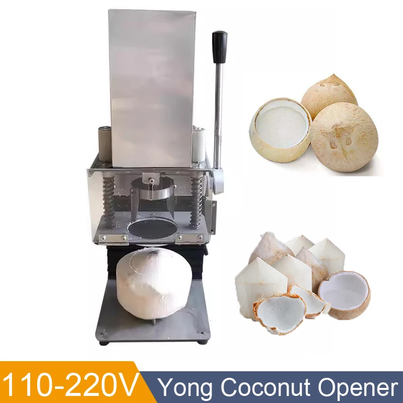 Full Automatic Electric Young Old Coconut Lid Openging Machine Green Coconut Opening Machine Coconut Shell Opener Cutter Machine