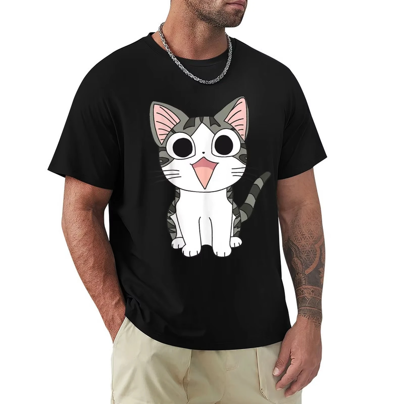 Camiseta de Chi's Sweet Home Anime, Chis Sweet Home, Chi, Kitten, Tops Bonitos de Gran Tamaño, Camisetas Personalizadas, Camiseta Gráfica, Ropa para Hombre