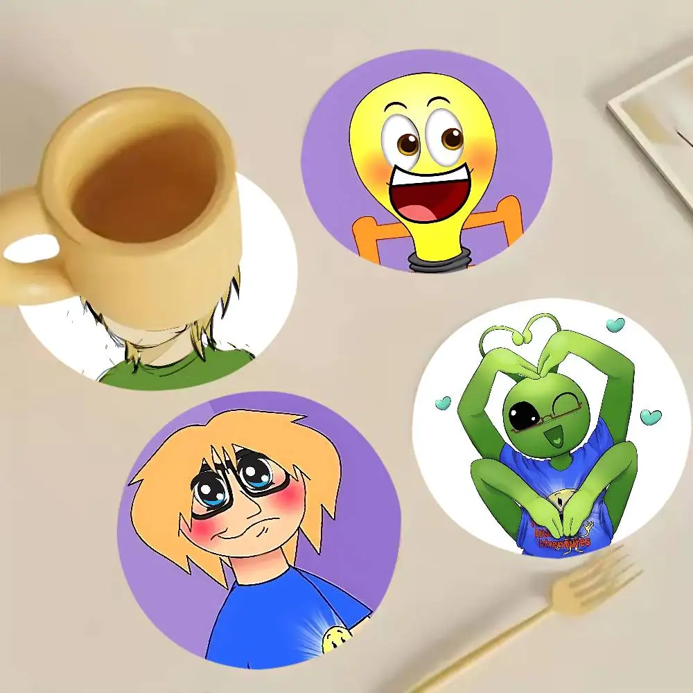Fact Attack Adventures-s Round Wooden Coaster Decorative Coffee Cup for Use in Coffee Shops Bars