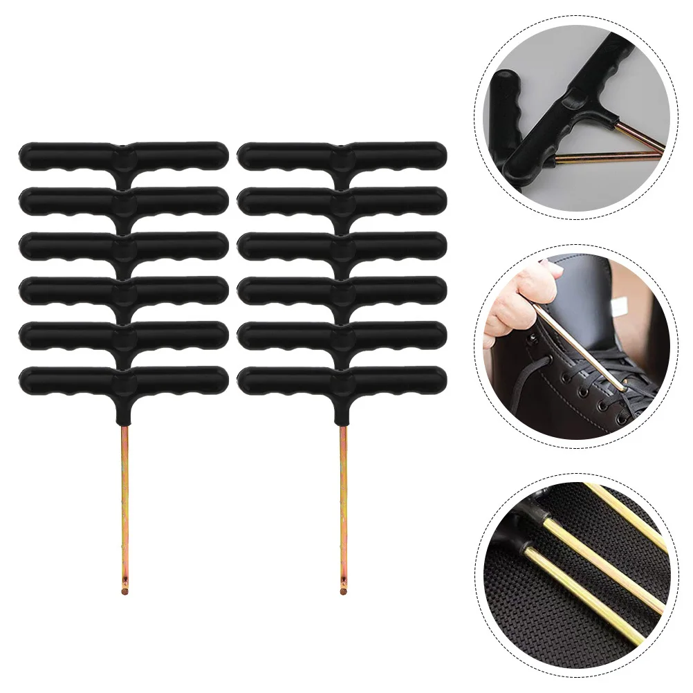 

12 Pcs Shoelace Fastener Trampoline Spring Hook Tool Tightener Ice Skate Accessories