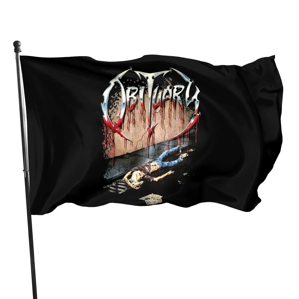 Obituary Slowly We Rot American Death Metal Band Sizes S To 6Xl Oversize Style Print Casual Fitness Flag