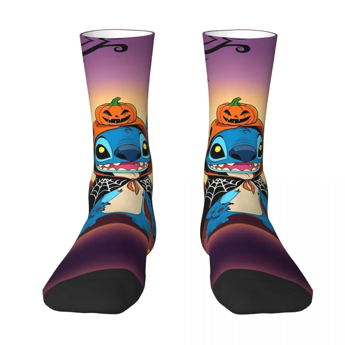 Cute Stitch Cartoon Anime Halloween Stockings Men Socks Soft Breathable Fashion Socks Spring Climbing Non Slip Socks Gift Idea