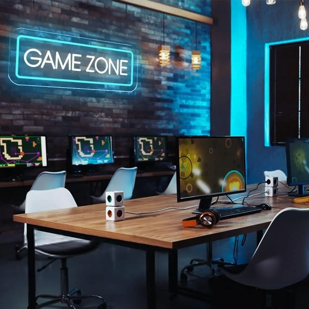 game area neon lights para meninos e adolescentes decoracoes de parede para quartos luzes led para gamers presentes 01