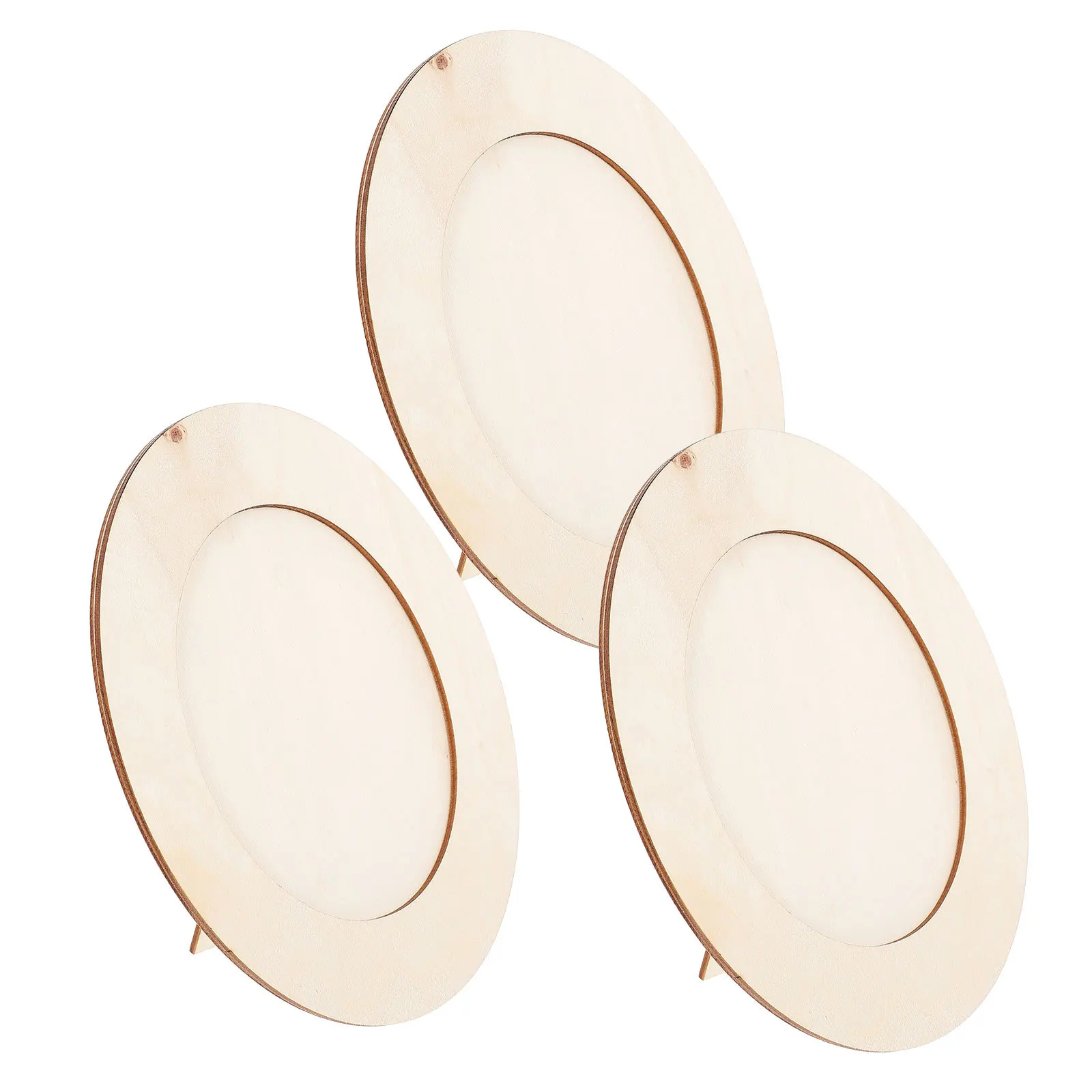 

3Pcs DIY Photo Frame Blank Kit Children Educational Handicraft Set Practical Photo Holder Materials for Room Display