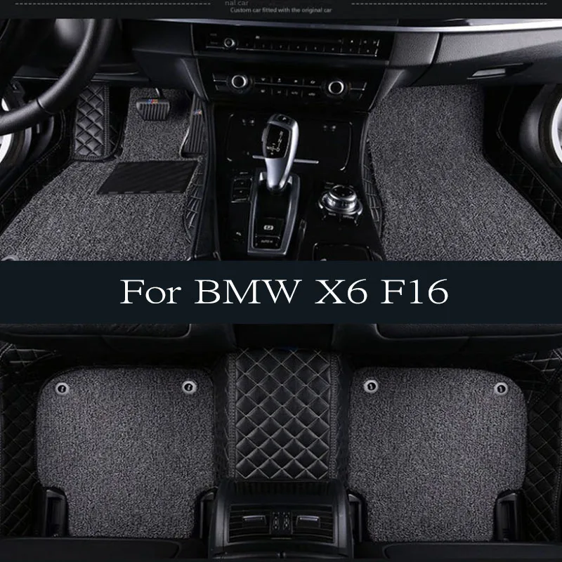 

Car floor mats for BMW X6 F16 2015 2016 2017 2018 2019 Custom auto foot Pads automobile carpet cover interior accessories