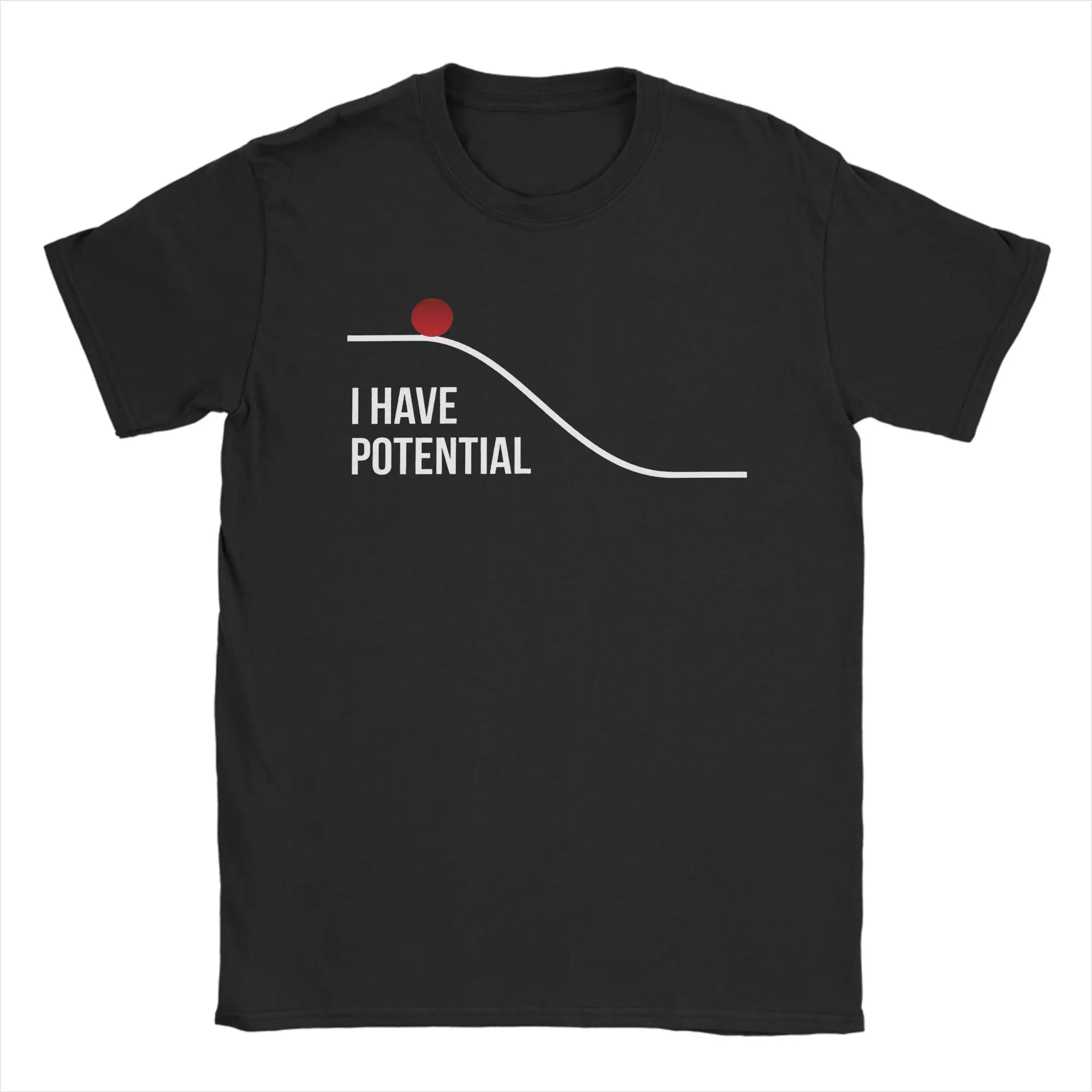 I Had Potential Funny Meme T Shirt Men's Cotton Clothing Leisure Sarcastic  Project Hail Mary  Round Neck Short Sleeve