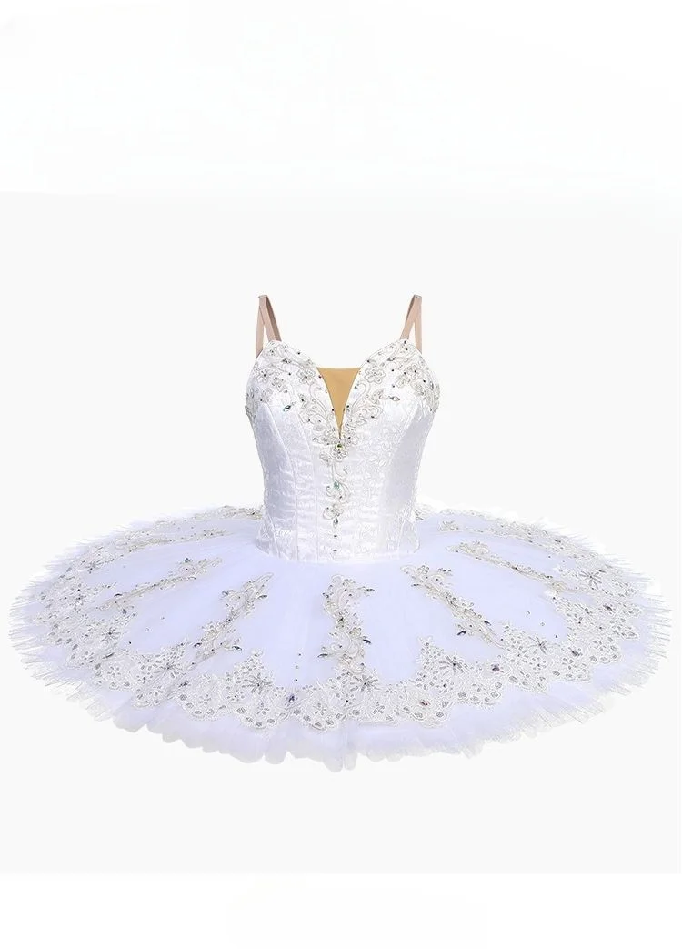 

Sleeping Beauty tutu Children's professional custom costume white competition pompadour dress adult ballet costume