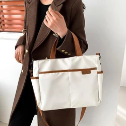 New One Shoulder Fashion Tote Bag Casual Canvas Large Capacity Crossbody Bag